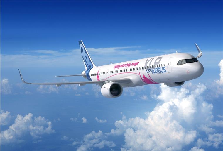 Premium Aerotec Nordenham baut mit am neuen Airbus Eine Computeranimation des neuen Airbus A321XLR. Im Jahr 2022 ist der Erstflug geplant.