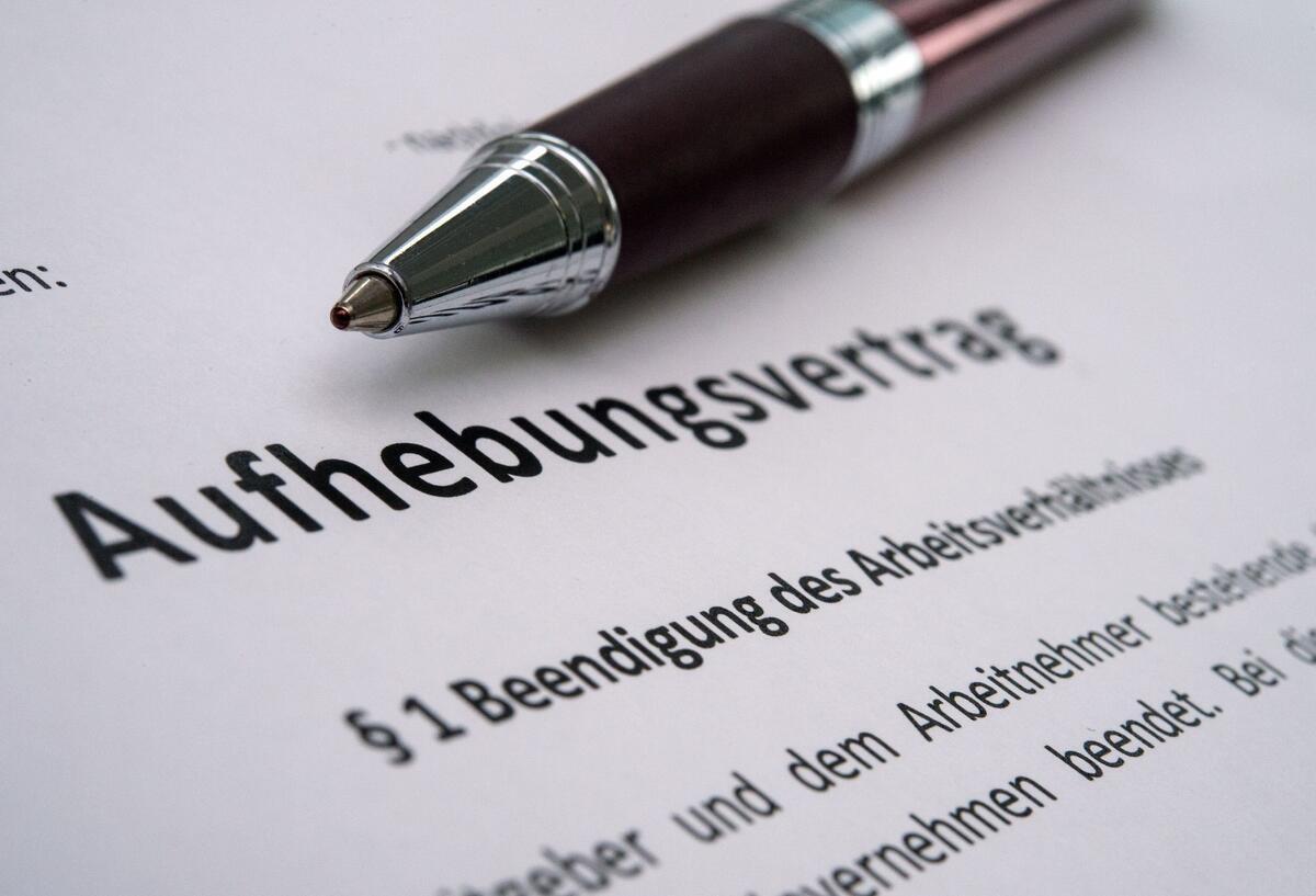 Ein Aufhebungsvertrag. 