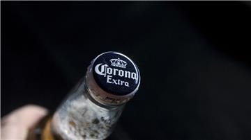 Eine Person hält eine Flasche des mexikanischen Corona-Biers in der Hand. Die Biermarke wird künftig auch in Sachsen-Anhalt in der „Hasseröder“-Brauerei hergestellt.
