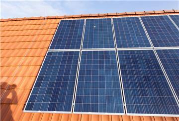 Solarmodule auf dem Dach