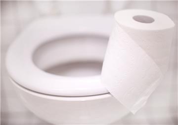 Eine Rolle Toilettenpapier liegt am auf einer Toilette.   Dass ein Mädchen nicht zur Toilette gehen durfte, kostet einen Schulbezirk in den USA eine Stange Schmerzensgeld. 