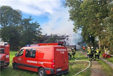 Eine Scheune in Steinau ist am Montag, 25. September, komplett niedergebrannt.