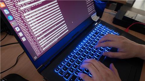 Eine Wissenschaftlerin des Landeskriminalamtes Niedersachsen arbeitet an Computerbildschirmen.