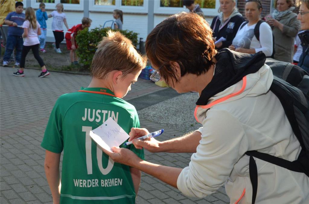 Einen Strich pro Runde bekamen die Kinder notiert, schließlich sollte das Ergebn...