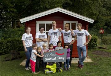 Einen Tag lang helfen Azubis der Fricke-Gruppe beim Fricke Social Day bei der Umsetzung eines sozialen Projektes.