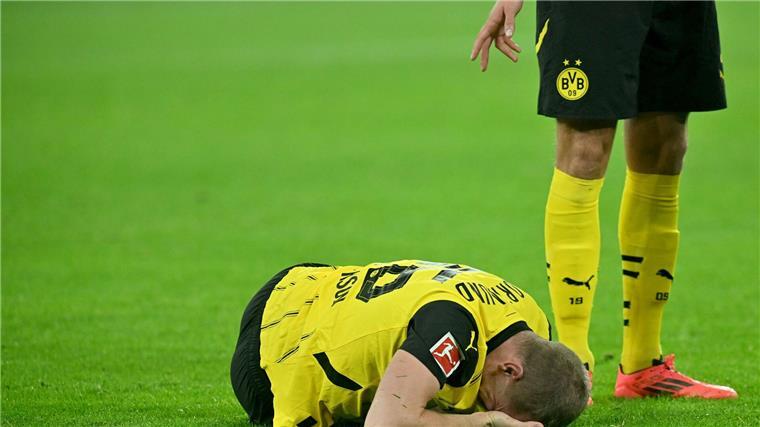 Einer der vielen derzeit angeschlagenen BVB-Profis: Julian Ryerson am Boden. 