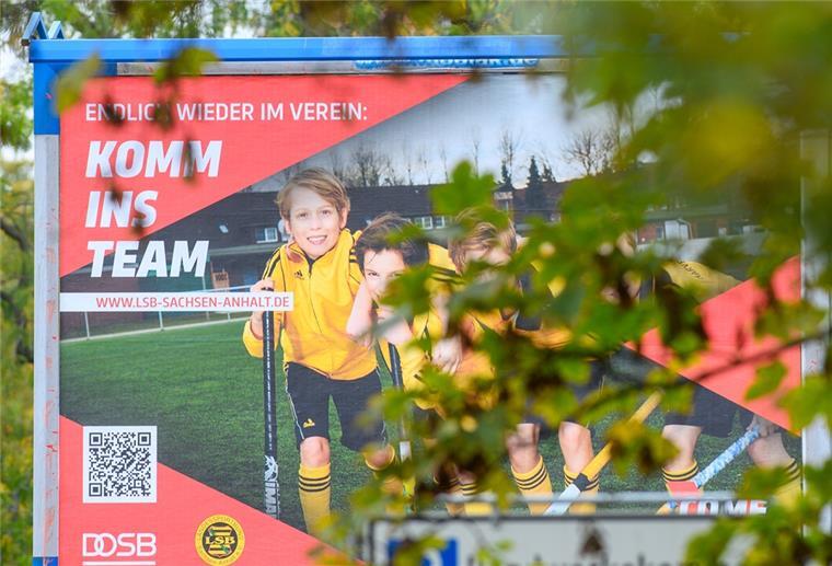 Sportvereine in der Wesermarsch verlieren auch 2021 Mitglieder Einige Landessportbünde werben mit Plakaten um Mitglieder für ihre Sportvereine.