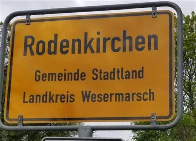 Stadland oder Stadtland: Peinliche Panne auf Ortseingangsschild Einmal kurz nicht aufgepasst, schon ist es passiert: Kurzzeitig gehörte Rodenkirchen zu Stadtland.