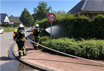 Einsatz an der Stettiner Straße in Langen.