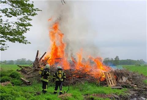 Einsatz für die Feuerwehr in Wehdel.