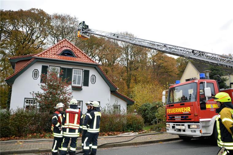 Einsatz für die Freiwillige Feuerwehr in Bad Bederkesa.
