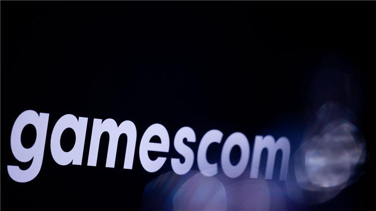 Games-Branche unter Druck: Kleine Firmen geben auf Ein Schriftzug der Gamescom prangt auf einem Schild einer Pressekonferenz.