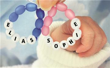 Elias und Sophie sind die beliebtesten Vornamen in der Seestadt. Foto Stratenschulte/Montage Ohlthaver