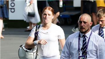 Ella Seidel musste in Wimbledon vorzeitig aufgeben.