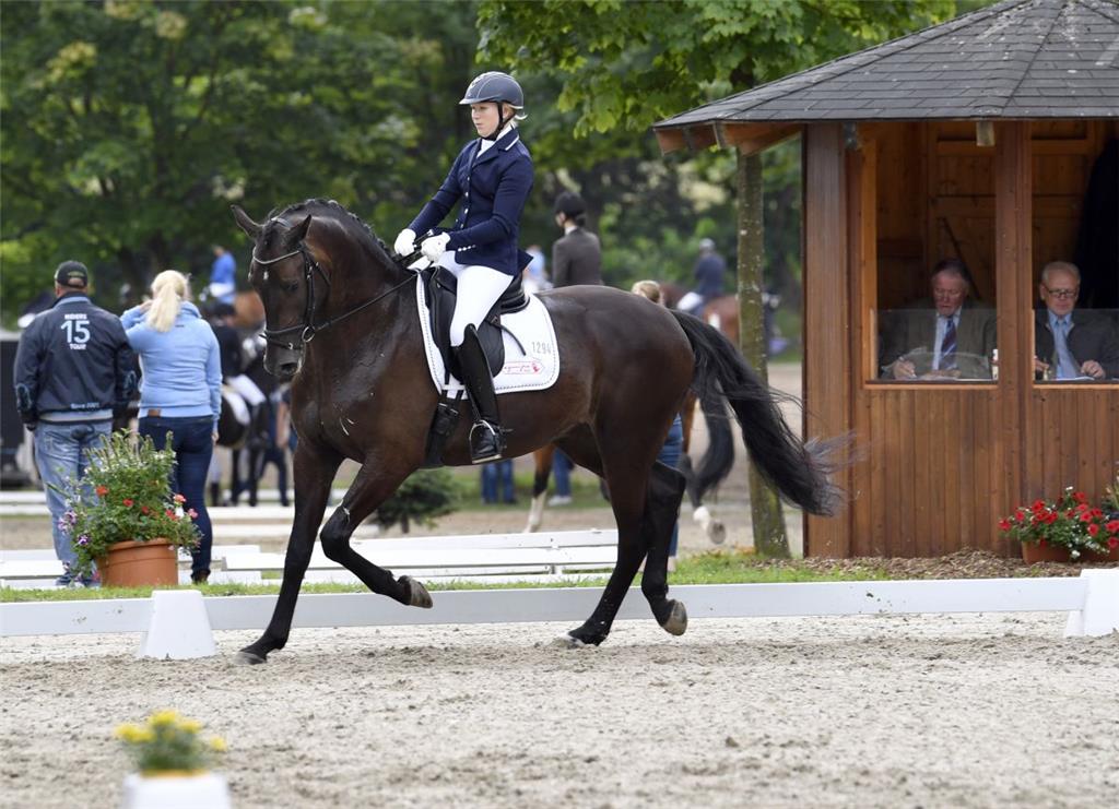 Emma Kanerva und Mist of Titanium in der Dressur L. Foto: Scheschonka