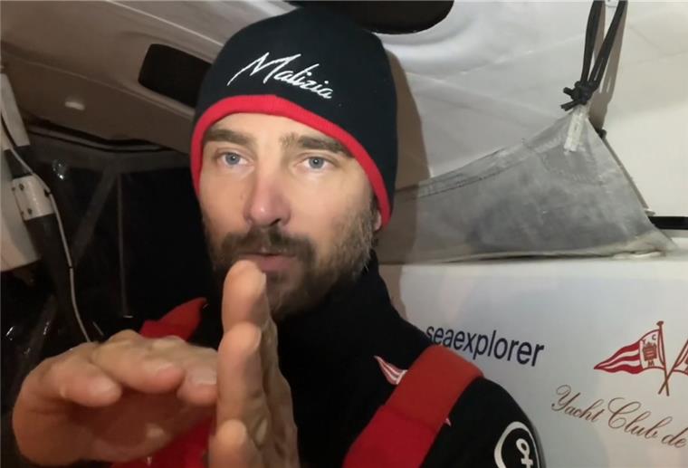 Vendée Globe: Boris Herrmann nach 80 Tagen im Ziel Screenshot aus einem Video des Seglers Boris Herrmann an Bord seiner in seiner Rennyacht "Seaexplorer – Yacht Club de Monaco"