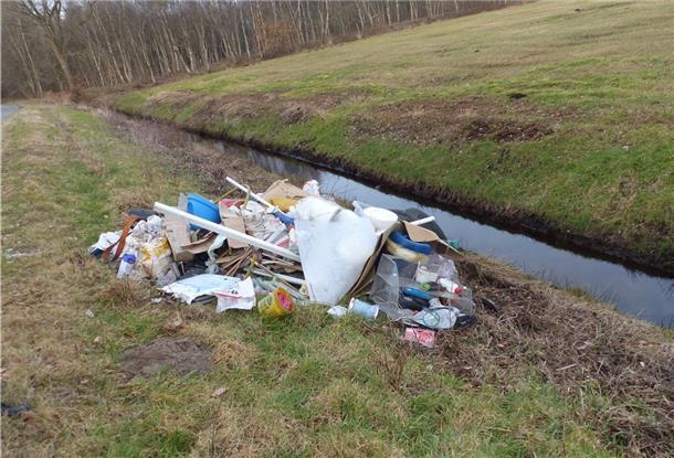Entsorgter Unrat in Flögeln.