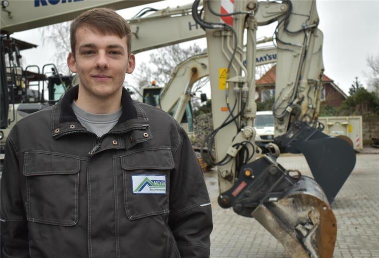 Der beste Maurergeselle Niedersachsens kommt aus dem Cuxland Er ist der beste Maurergeselle in Niedersachsen: Tom Meyer aus Spaden.