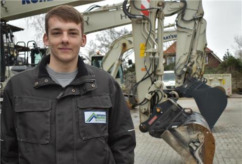 Er ist der beste Maurergeselle in Niedersachsen: Tom Meyer aus Spaden.