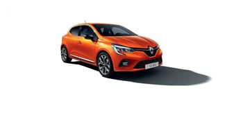Moderner Renault Clio in Orange-Rot vom Autohaus Klinke