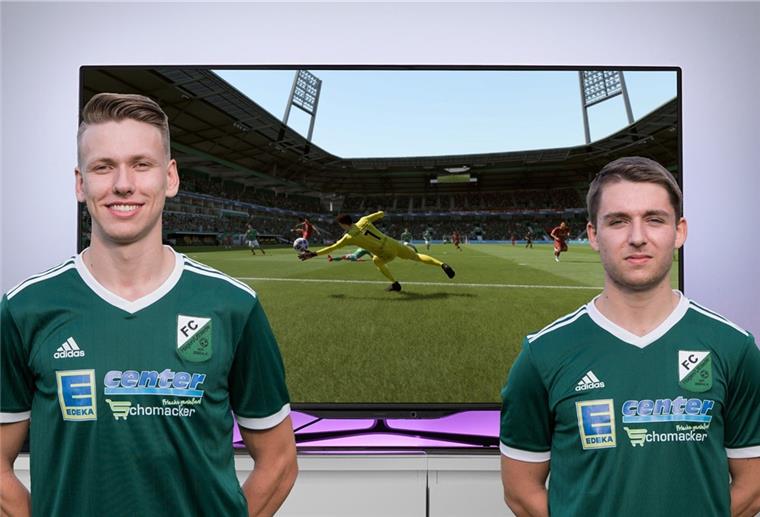 Duo des FC Hagen/Uthlede mischt eFootball-Oberliga auf Erik Köhler (links) und Fabio Hausmann treten mit dem FC Hagen/Uthlede erfolgreich in der eFootball-Oberliga an.