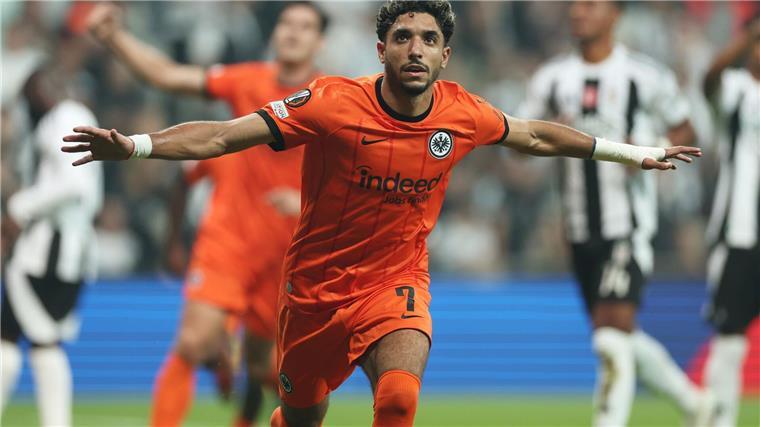 Erzielte die Führung für Eintracht Frankfurt beim Sieg in Istanbul: Omar Marmoush.