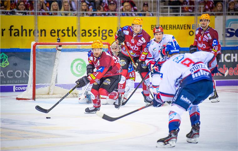 Es war ein außergewöhnlich laufintensives Spiel zwischen den Fischtown Pinguins und den Adlern Mannheim.