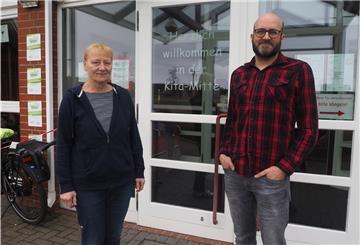 Evelyn Gang, Leiterin der Kita Mitte, und Erzieher Sven Mehrens sehen großen Handlungsbedarf im Erziehungsbereich.