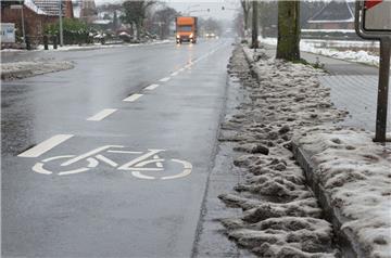 Fahrradstreifen wie dieser in Zeven könnten in Wilstedt das Radfahren sicherer machen, sind Bürger und Politiker überzeugt. Dort sind die Straßen allerdings deutlich schmaler.   