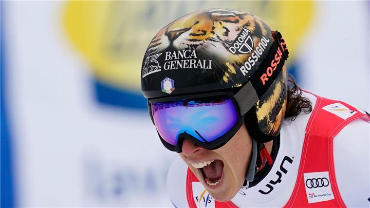 Italienischer Doppelerfolg in Garmisch - Vonn ausgeschieden Federica Brignone feiert ihren Sieg in Garmisch-Partenkirchen.
