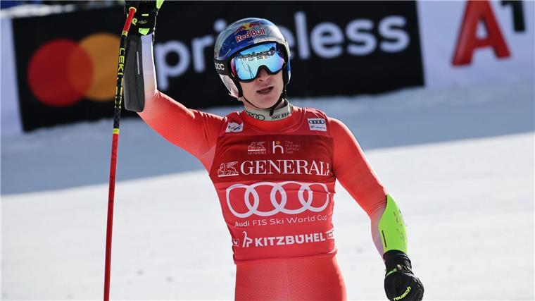 Feierte seinen ersten Sieg auf der legendären Streif: Der Schweizer Marco Odermatt.