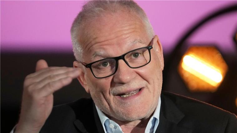 Cannes: Deutsche Regisseurin im Hauptwettbewerb Festivaldirektor Thierry Frémaux bei der Pressekonferenz, auf der das Programm der 78. Internationalen Filmfestspiele von Cannes bekanntgegeben wird.