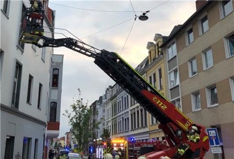 Feuer in der Kistnerstraße: Die Feuerwehr musste am Montagabend zu einem Einsatz ausrücken. Feuerwehr