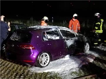 Feuerwehreinsatz auf dem Pendlerparkplatz in Neuenwalde.