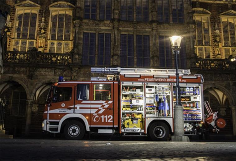 Feuerwehreinsatz im Bremer Rathaus.