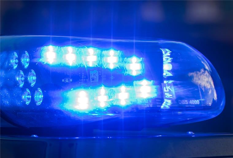 Blaulicht auf Auto