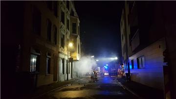 Feuerwehreinsatz in  Bremerhaven-Lehe.