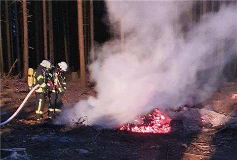 Feuerwehreinsatz zwischen Heidekultur und Donnern.