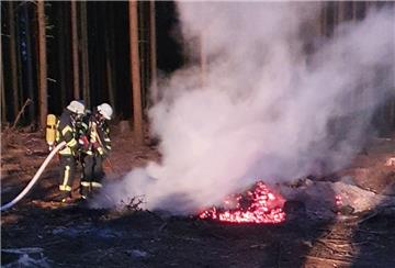 Feuerwehreinsatz zwischen Heidekultur und Donnern.