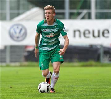 Florian Kainz verlor mit Werder das Testspiel gegen 1860 München mit 1:2. Foto Gumz