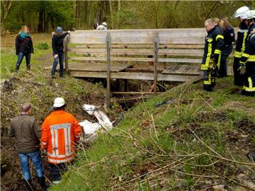 Fotos der Pferde-Rettungsaktion am Apeler See.