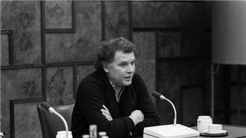 Frank-Patrick Steckel im Jahr 1984 vor seinem Antritt als Intendant des Schauspielhauses Bochum.