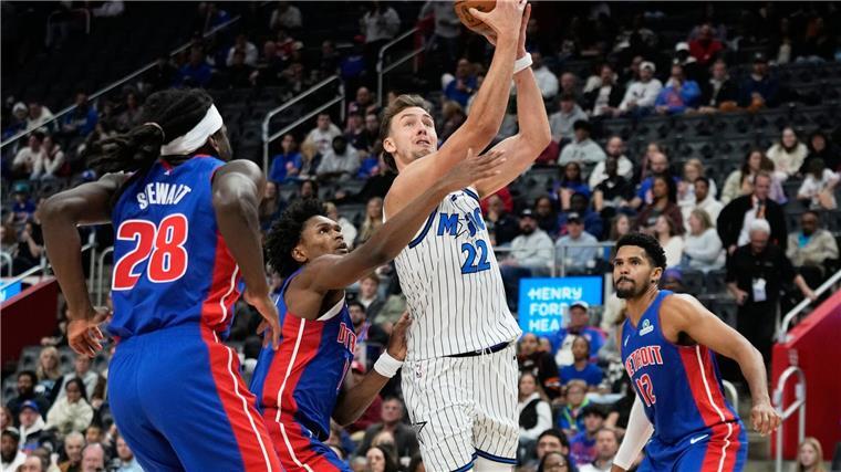 Franz Wagner tat sich mit den Magic in Detroit schwer.