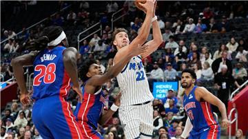 Franz Wagner tat sich mit den Magic in Detroit schwer.