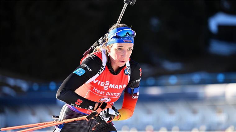 Franziska Preuß greift nach ihrer fünften WM-Medaille.