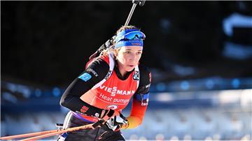 Franziska Preuß greift nach ihrer fünften WM-Medaille.