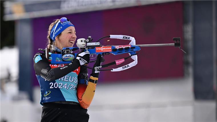 Preuß und Co. bei WM angriffslustig: „Medaillen einsammeln“ Franziska Preuß ist bereit für den Sprint in Lenzerheide.