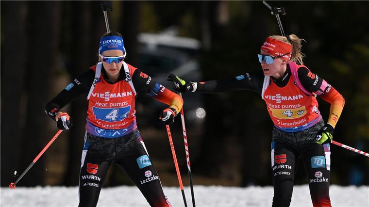 Deutsche Männerstaffel gewinnt Bronze - Biathletinnen Fünfte Franziska Preuß und Julia Tannheimer gingen mit der Frauen-Staffel leer aus.