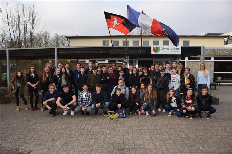 Französische und deutsche Schüler verbrachten einen gemeinsamen Tag am Gymnasium Nordenham.