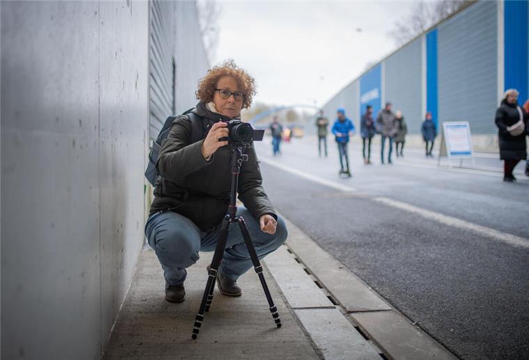 Freizeitfotografin Susanne Länge kam extra aus Bremen, um den Tunnel im Inneren zu sehen.